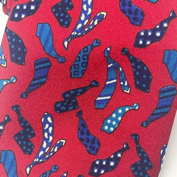 Royal Knight Fun Vtg Tie for Tie Fans Red Blue - Picture 2 of 8